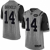 Nike Jets 14 Sam Darnold Gray Gridiron Gray Limited Jersey Dyin,baseball caps,new era cap wholesale,wholesale hats